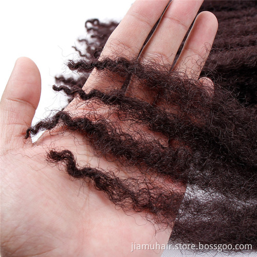 Ombre Color Marley Braids Hair Crochet 18 inch Afro Kinky Curly Synthetic Braiding Hair Crochet Twist Braids